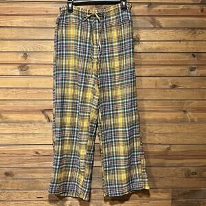 Free People Anthropologie Women’s Hudson Canyon Pants High-Rise Plaid Size Small